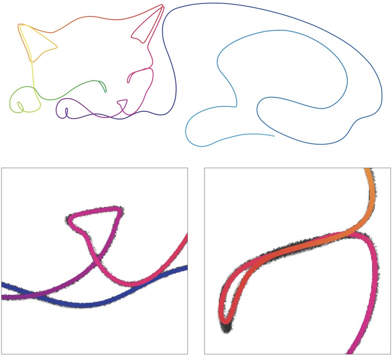 Single-Line Drawing Vectorization Teaser image